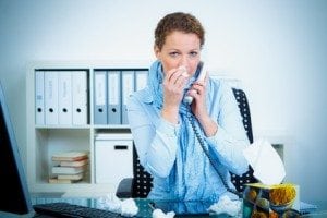 grippe am arbeitsplatz